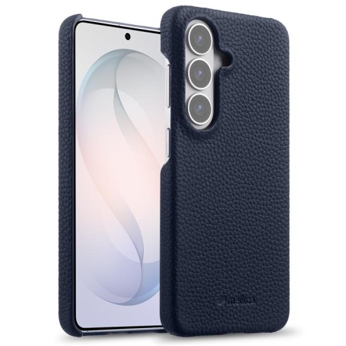 MELKCO Skórzane Plecki Etui do Samsung Galaxy S26+ granatowe