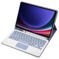 Fioletowy Pokrowiec Etui Klawiatura z TouchPad do Samsung Galaxy Tab S10 Lite / Tab S10 FE