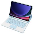 Niebieski Pokrowiec Etui Klawiatura z TouchPad do Samsung Galaxy Tab S10 Lite / Tab S10 FE