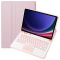 Różowy Pokrowiec Etui Klawiatura z TouchPad do Samsung Galaxy Tab S10 Lite / Tab S10 FE