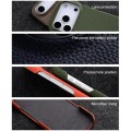 Skórzane Etui Melkco do iPhone 17 Pro Max MagSafe czerwone