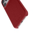 Skórzane Etui Melkco do iPhone 17 Pro Max MagSafe czerwone