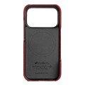 Skórzane Etui Melkco do iPhone 17 Pro Max MagSafe czerwone