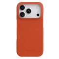Skórzane Etui Melkco do iPhone 17 Pro Max MagSafe pomarańczowe