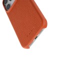Skórzane Etui Melkco do iPhone 17 Pro Max MagSafe pomarańczowe