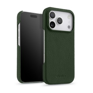 Skórzane Etui Melkco do iPhone 17 Pro Max MagSafe zielone