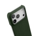 Skórzane Etui Melkco do iPhone 17 Pro Max MagSafe zielone