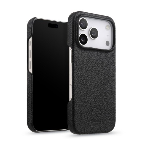 Skórzane Etui Melkco do iPhone 17 Pro Max MagSafe czarne