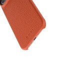 Skórzane Plecki Etui MagSafe Melkco do iPhone Air pomarańczowe