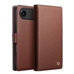 QIALINO Magnetyczne Eleganckie Skórzane Etui do iPhone Air brązowe