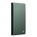 QIALINO Magnetyczne Eleganckie Skórzane Etui do iPhone Air zielone