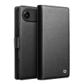 QIALINO Magnetyczne Eleganckie Skórzane Etui do iPhone Air czarne
