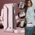 Wielofunkcyjne Etui Pokrowiec Portfel CASEME do iPhone 17 Air różowe