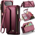Wielofunkcyjne Etui Pokrowiec Portfel CASEME do iPhone Air bordowy