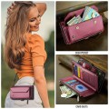 Wielofunkcyjne Etui Pokrowiec Portfel CASEME do iPhone Air bordowy