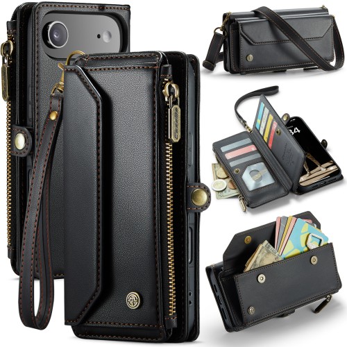 Wielofunkcyjne Etui Pokrowiec Portfel CASEME do iPhone Air czarny