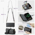 Wielofunkcyjne Etui Pokrowiec Portfel CASEME do iPhone Air czarny