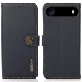 KHAZNEH Skórzane Etui z RFID do iPhone Air granatowe