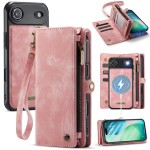 CASEME Magnetyczne Etui Pokrowiec Portfel do iPhone Air różowy