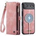 CASEME Magnetyczne Etui Pokrowiec Portfel do iPhone Air różowy