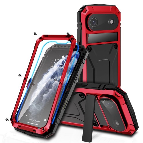R-JUST Pancerne Mocne Etui Antywstrząsowe do iPhone Air czerwone
