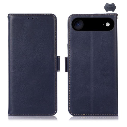 Skórzane Etui Pokrowiec z RFID do iPhone Air granatowy
