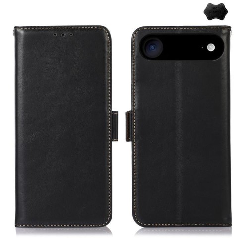 Skórzane Etui Pokrowiec z RFID do iPhone Air czarny