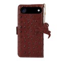 Skórzane Etui Pokrowiec z Osłoną RFID do iPhone Air brązowy