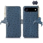 Skórzane Etui Pokrowiec z Osłoną RFID do iPhone Air niebieski