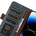 Skórzane Etui Pokrowiec z Osłoną RFID do iPhone Air niebieski