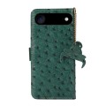 Skórzane Etui Pokrowiec z Osłoną RFID do iPhone Air zielone