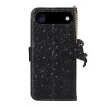 Skórzane Etui Pokrowiec z Osłoną RFID do iPhone Air czarne