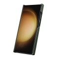 MELKCO Skórzane Etui Plecki Obudowa do Samsung Galaxy S25 Ultra zielone