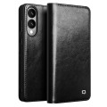 QIALINO Eleganckie Skórzane Etui do Samsung Galaxy S25 Edge czarne