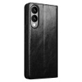 QIALINO Eleganckie Skórzane Etui do Samsung Galaxy S25 Edge czarne