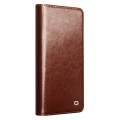 QIALINO Eleganckie Skórzane Etui do Samsung Galaxy S25 Edge brązowe