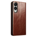 QIALINO Eleganckie Skórzane Etui do Samsung Galaxy S25 Edge brązowe