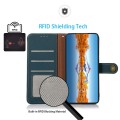 Khazneh Wallet Skórzane Etui z osłoną RFID do Samsung Galaxy S25 Edge zielone
