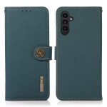 Khazneh Wallet  Skórzane Etui z osłoną RFID do Samsung Galaxy A57 zielone