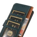 Khazneh Wallet Skórzane Etui z osłoną RFID do Samsung Galaxy A57 zielone