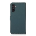 Khazneh Wallet Skórzane Etui z osłoną RFID do Samsung Galaxy A57 zielone