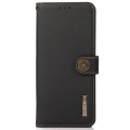 Khazneh Wallet Skórzane Etui z osłoną RFID do Samsung Galaxy A57 czarne