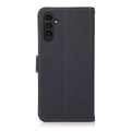 Khazneh Wallet Skórzane Etui z osłoną RFID do Samsung Galaxy A37 granatowe