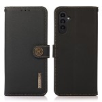 Khazneh Wallet  Skórzane Etui z osłoną RFID do Samsung Galaxy A37 czarne