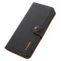Khazneh Wallet Skórzane Etui z osłoną RFID do Samsung Galaxy A37 czarne