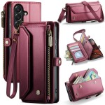 CASEME Etui Portfel Pokrowiec do Samsung Galaxy A37 czerwone