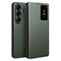 QIALINO Eleganckie Skórzane Etui do Samsung Galaxy S26+ zielone