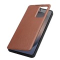 QIALINO Eleganckie Skórzane Etui do Samsung Galaxy S26+ brązowe