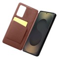 QIALINO Eleganckie Skórzane Etui do Samsung Galaxy S25 Ultra brązowe