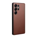 QIALINO Eleganckie Skórzane Etui do Samsung Galaxy S25 Ultra brązowe